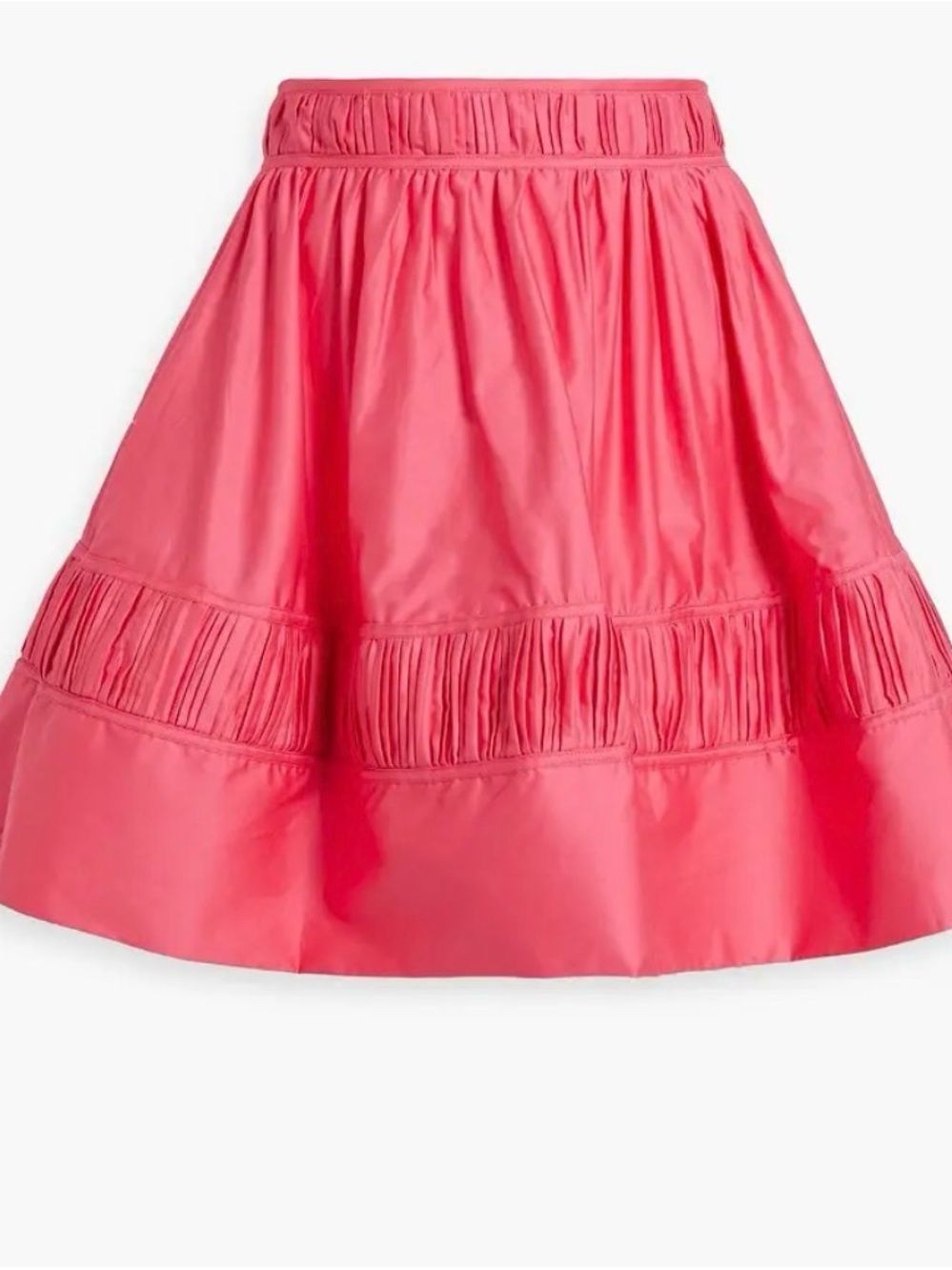 Aje Calder mini skirt featuring pintucked cotton-poplin
